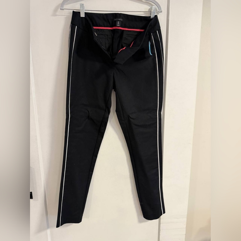 Willi Smith Black Pants with Red Accents